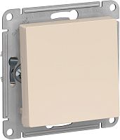 Выключатель кнопочный без рамки Systeme Electric AtlasDesign 1-кл. бежевый картинка